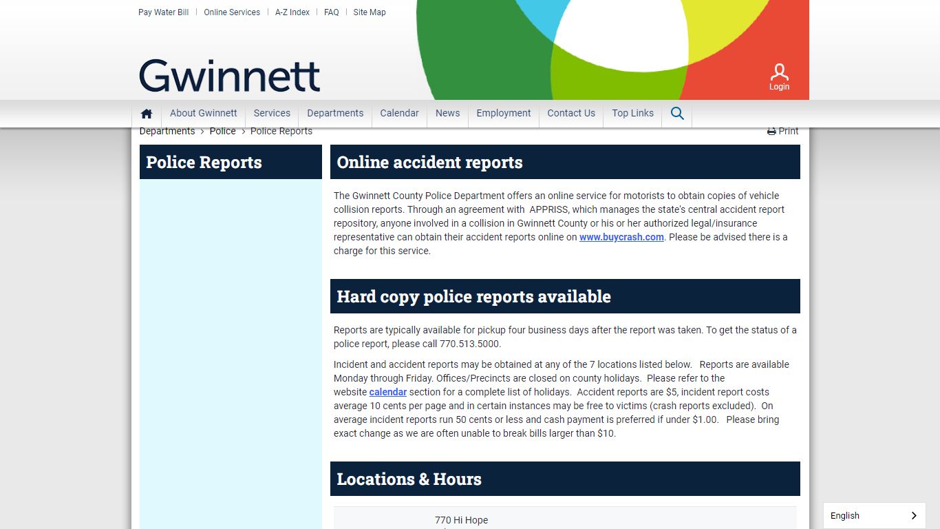 Police Reports - Gwinnett | Gwinnett County